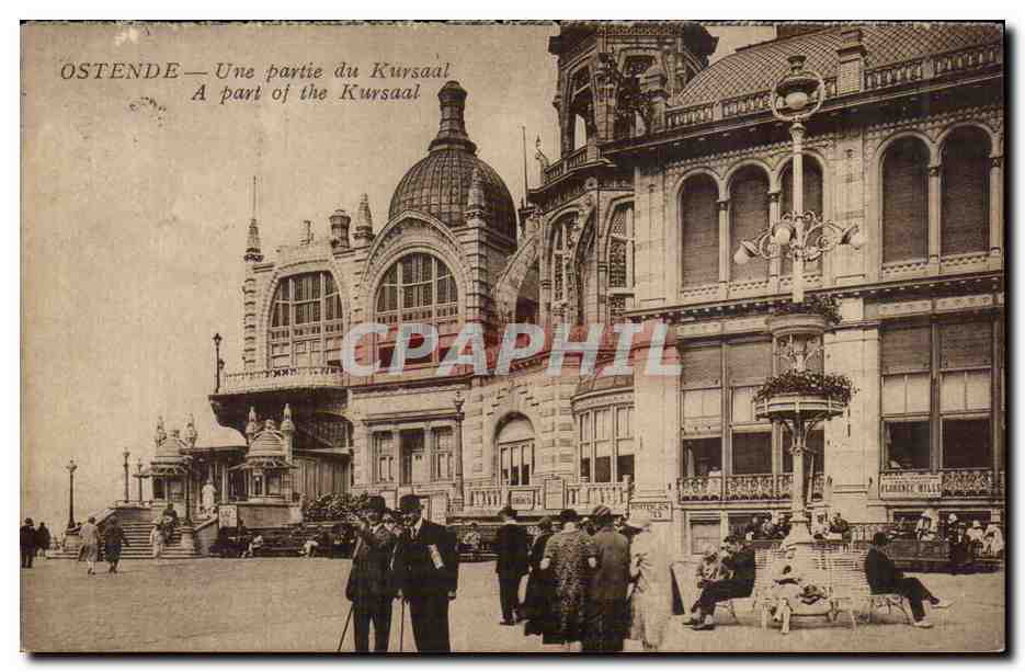 Belgique - Belgien - Ostende Une partie du Hursaal - CPA 