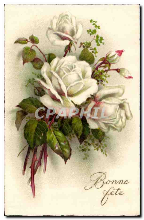 Fantaisie - Fete - Fleur - Bonne Fete - CPA - CPA 