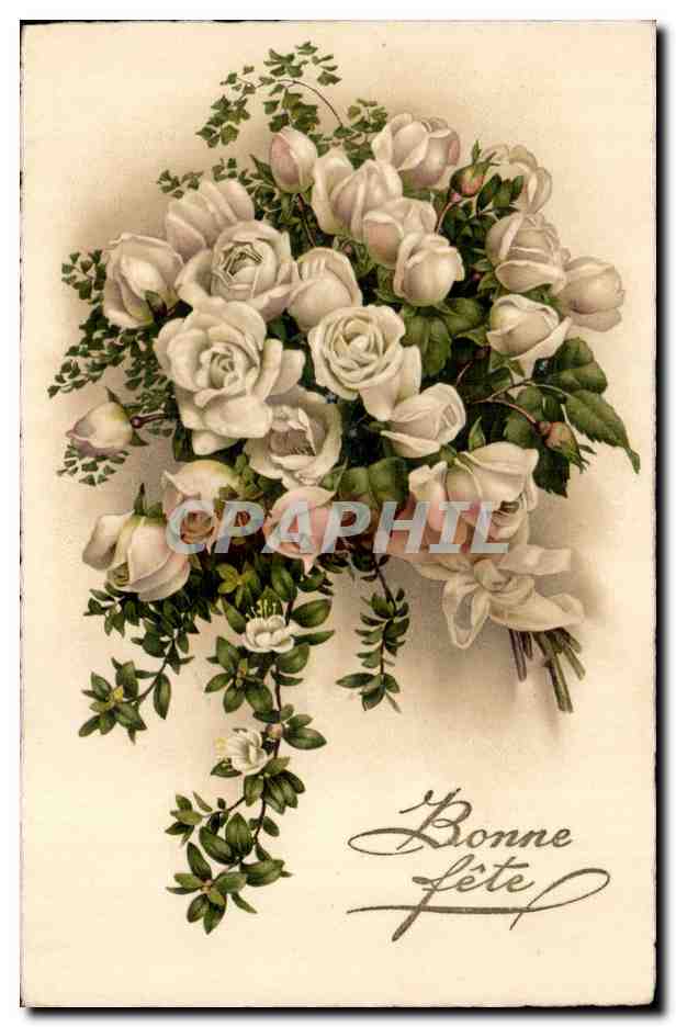 Fantaisie - Fete - Fleur - Bonne Fete - CPA - CPA 