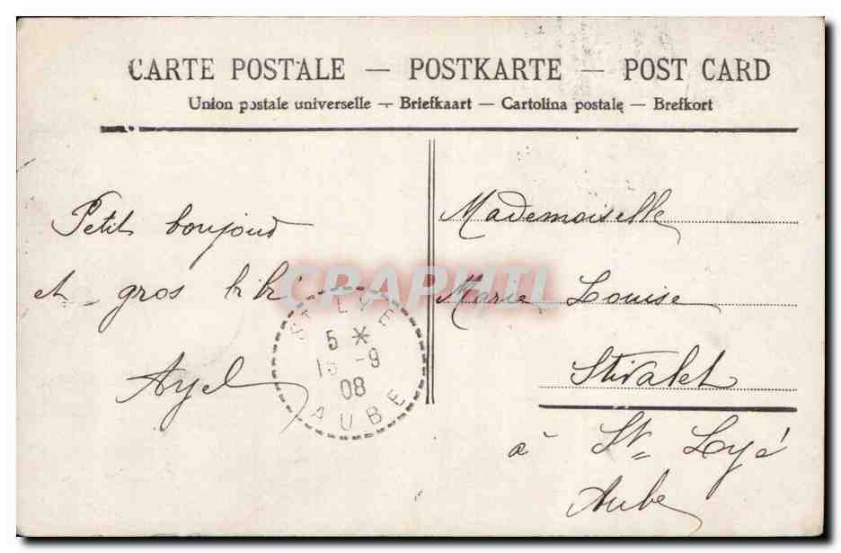 Fantaisie - Enfant - Grace au muguet tout reussit - CPA  — Rückseite