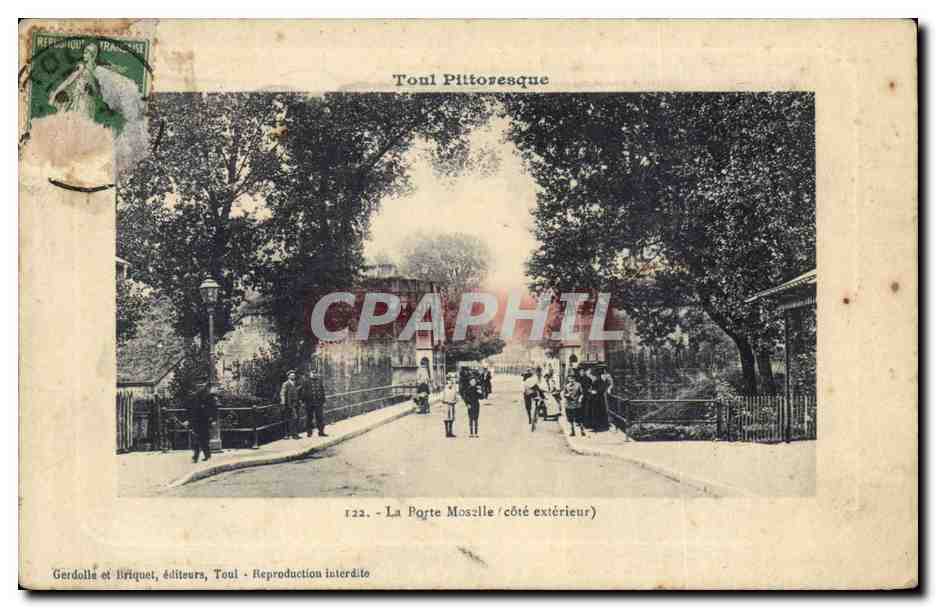 Toul Pittoresque — La Porte Moselle (côté extérieur) — Gerdolls et Driquet, Toul