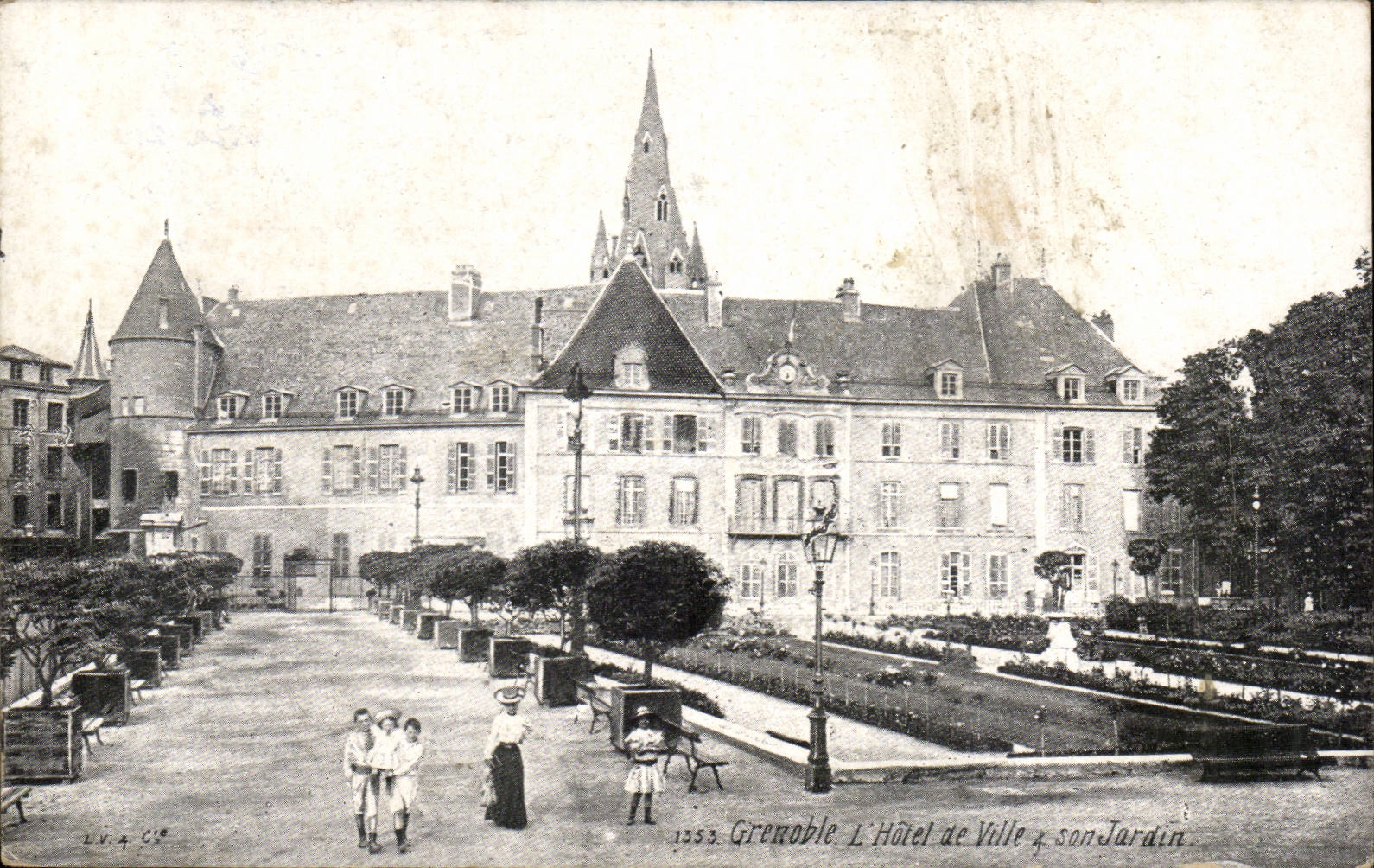 Grenoble - Hotel de Ville - Jardin - CPA 