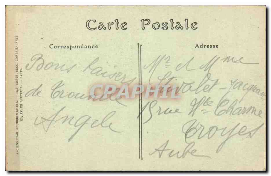 Trouville - Hotel de Ville - CPA  — Rückseite