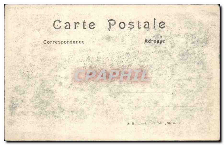 Revigny-Meuse — Place et entrée de la rue de Vitry après le bombardement — A. Humbert, phot. édit., St-Dizier — Reverso