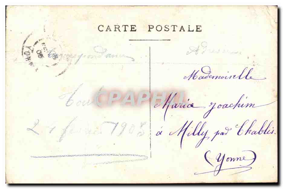 Fantaisie - Femme - Ecoute ma priere a grand saint genereux rends la paix et l'espoir a mon coeur malheureux - CPA  — Rückseite