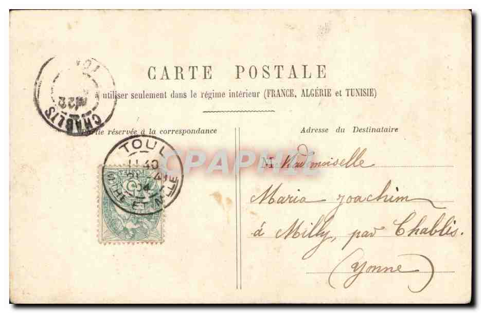 Fantaisie - Couple - Premier Jour Du Bonheur - Mariage - wedding - Laissez moi vous dire que je vous aime - CPA  — Rückseite