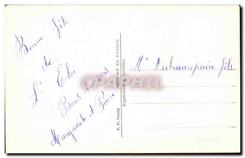 Fantaisie - Couple - Jolie Femme - CPA  — Rückseite