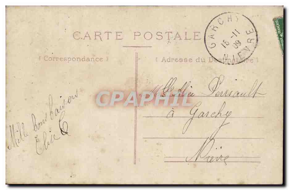 Fantaisie - Couple - Respirer emsemble les fleur peut unir a jamais deux coeurs - CPA  — Rückseite