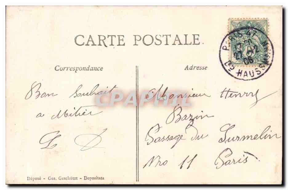 Fantaisie - Couple - Le gui propice aux fiancailles porte bonheur aux accordailles - CPA  — Rückseite