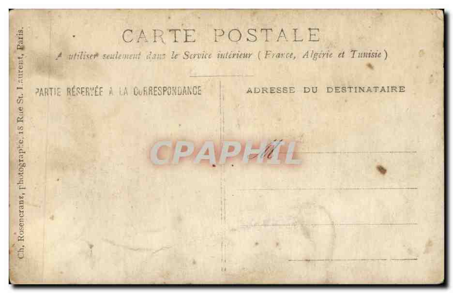 Fantaisie - Couple - jolie famille - CPA  — Rückseite