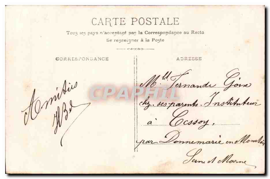 Fantaisie - Couple - Acceptez d'un bouquet l'offrande c'est donner le coeur qu'on demande - CPA  — Rückseite