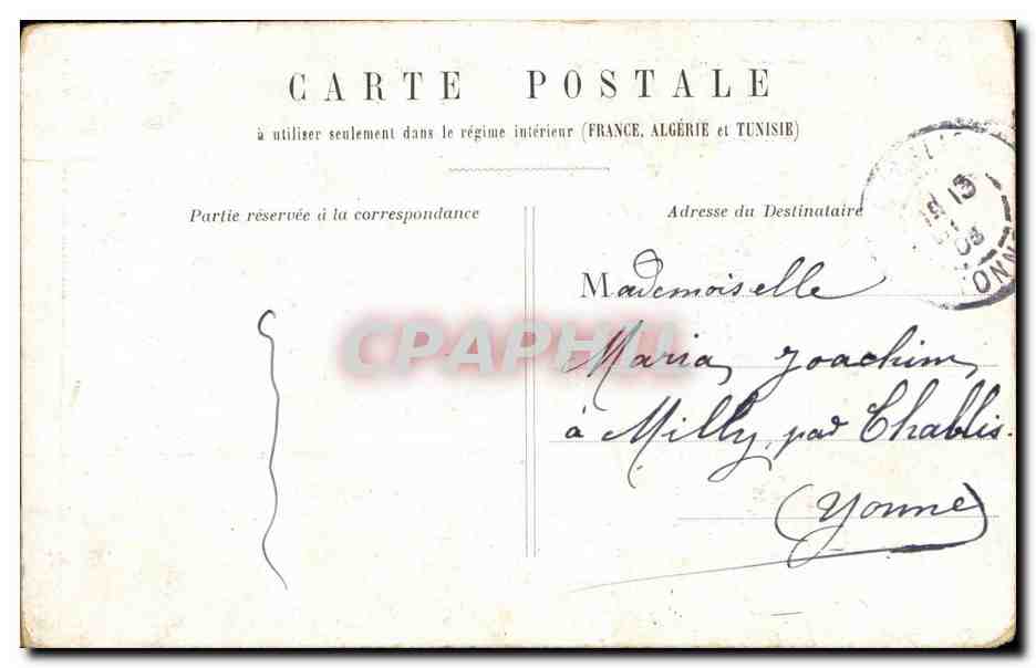 CPA Fantaisie couple Femme — Verso