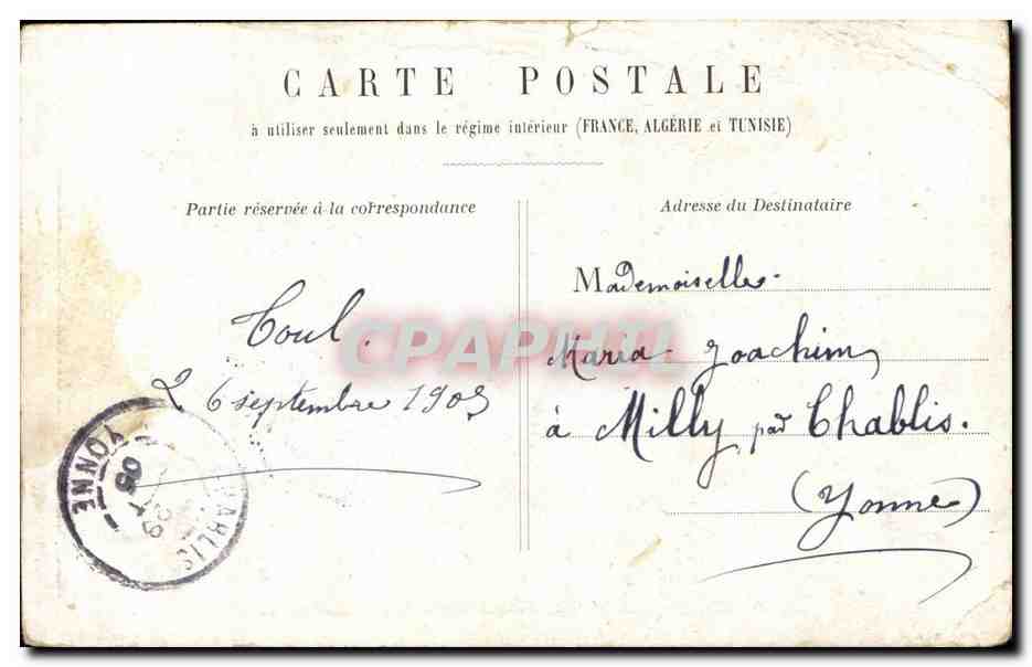 CPA Fantaisie couple Femme — Verso
