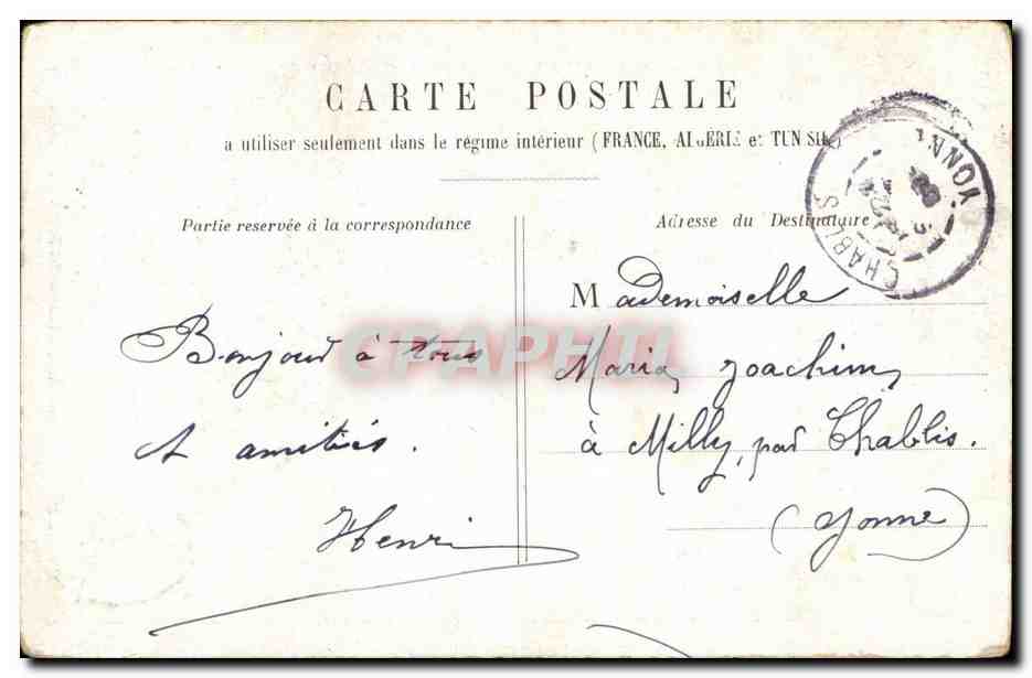 CPA Fantaisie couple Femme — Verso