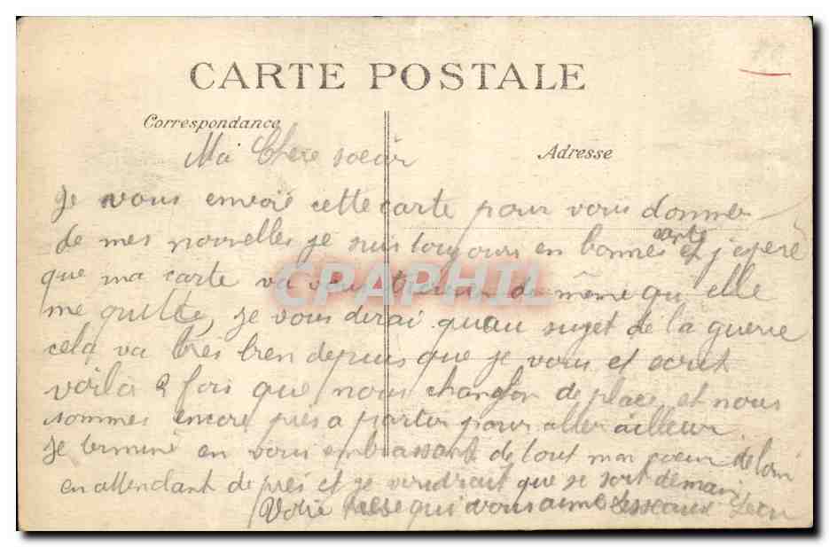 Fismes CPA Porte et faubourg de Soissons (ane donkey mule) — Back
