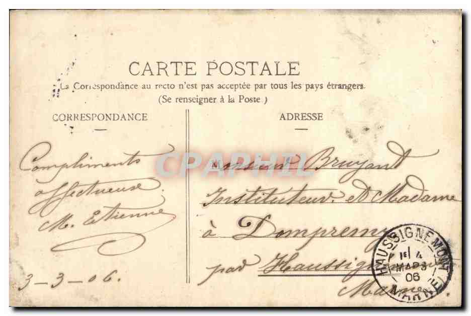 Chalons sur Marne CPA Pont de Marne et quartier Ste Prudentienne — Verso