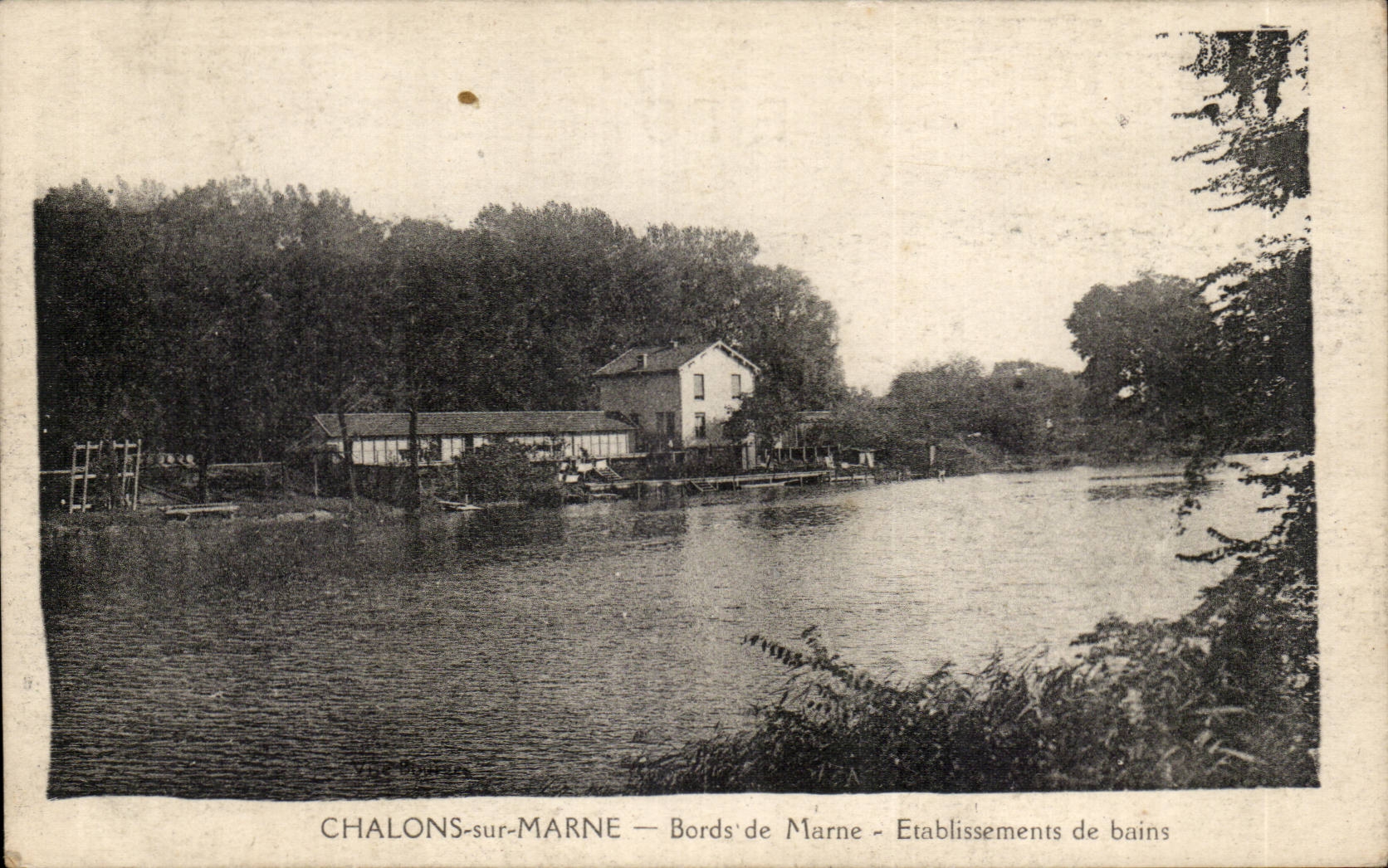 Chalons sur Marne CPA Bords de Marne Etablissements de bains