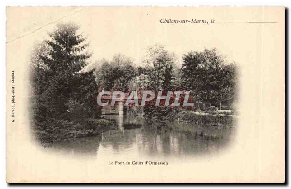 Chalons sur Marne CPA Le pont du cours d'Ormesson