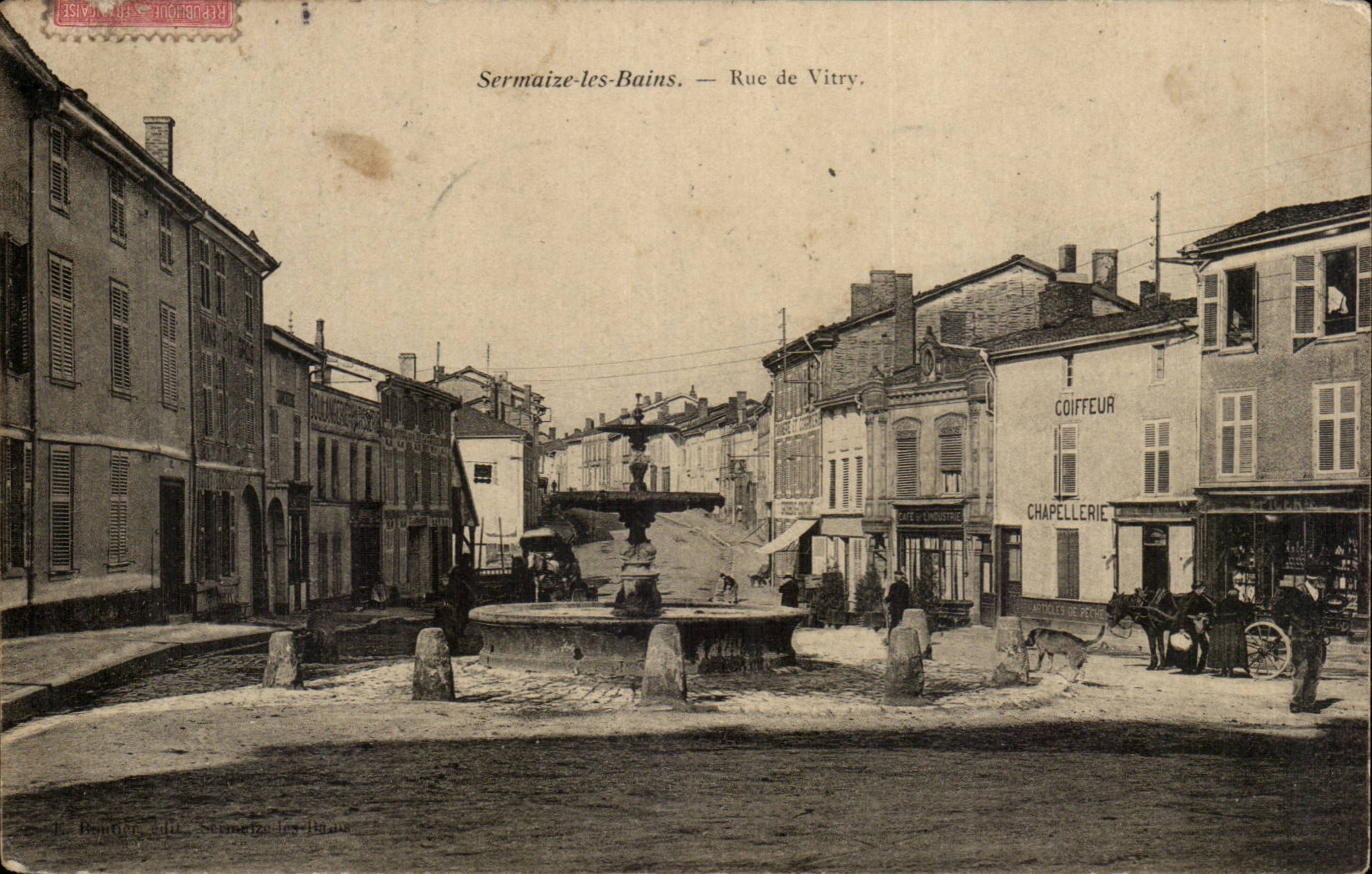 Sermaize les Bains CPA Rue de Vitry (coiffeur Chapellerie)