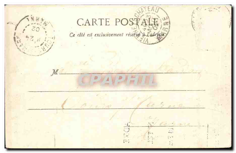Vienne le chateau CPA L'hotel de ville — Back
