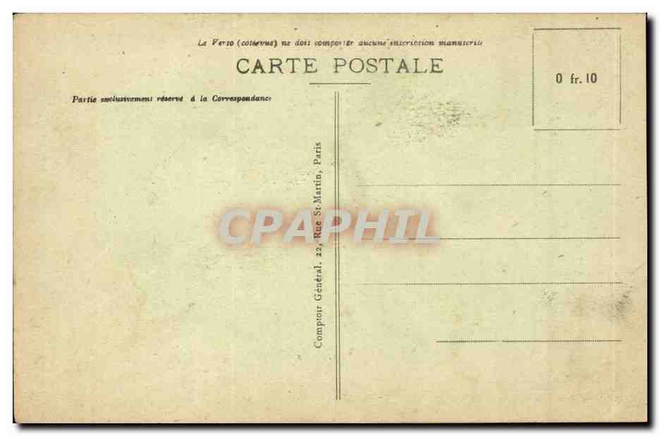 SUIPPES - Rue Buirette-Gaulard et Place du Marché — Hôtel de Champagne, édition Hôtel de Champagne Suippes, n°357 — Verso