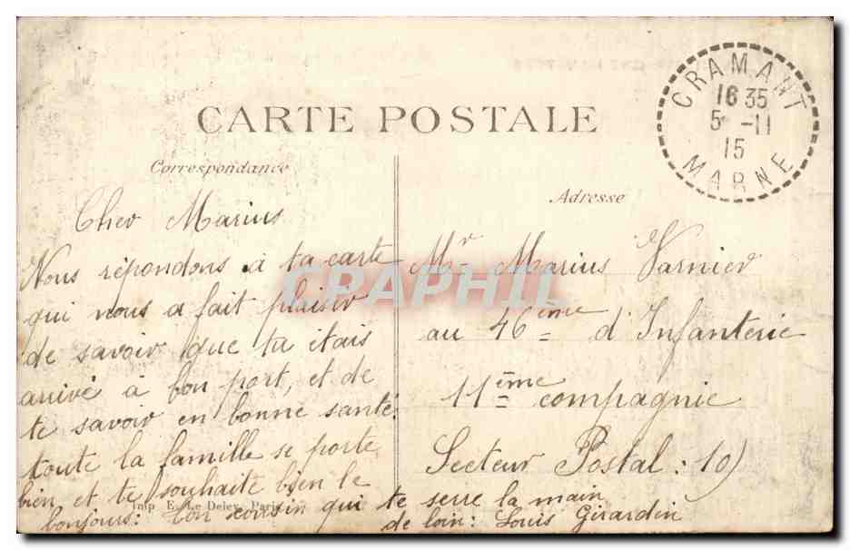 ÉPERNAY — Panorama pris de la Tour de l'Union Champenoise — La Champagne Illustrée, n°39 — Verso
