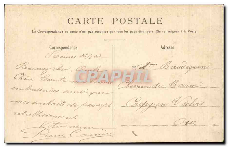 Reims — El Puerto — Editor desconocido, n°5 — Reverso