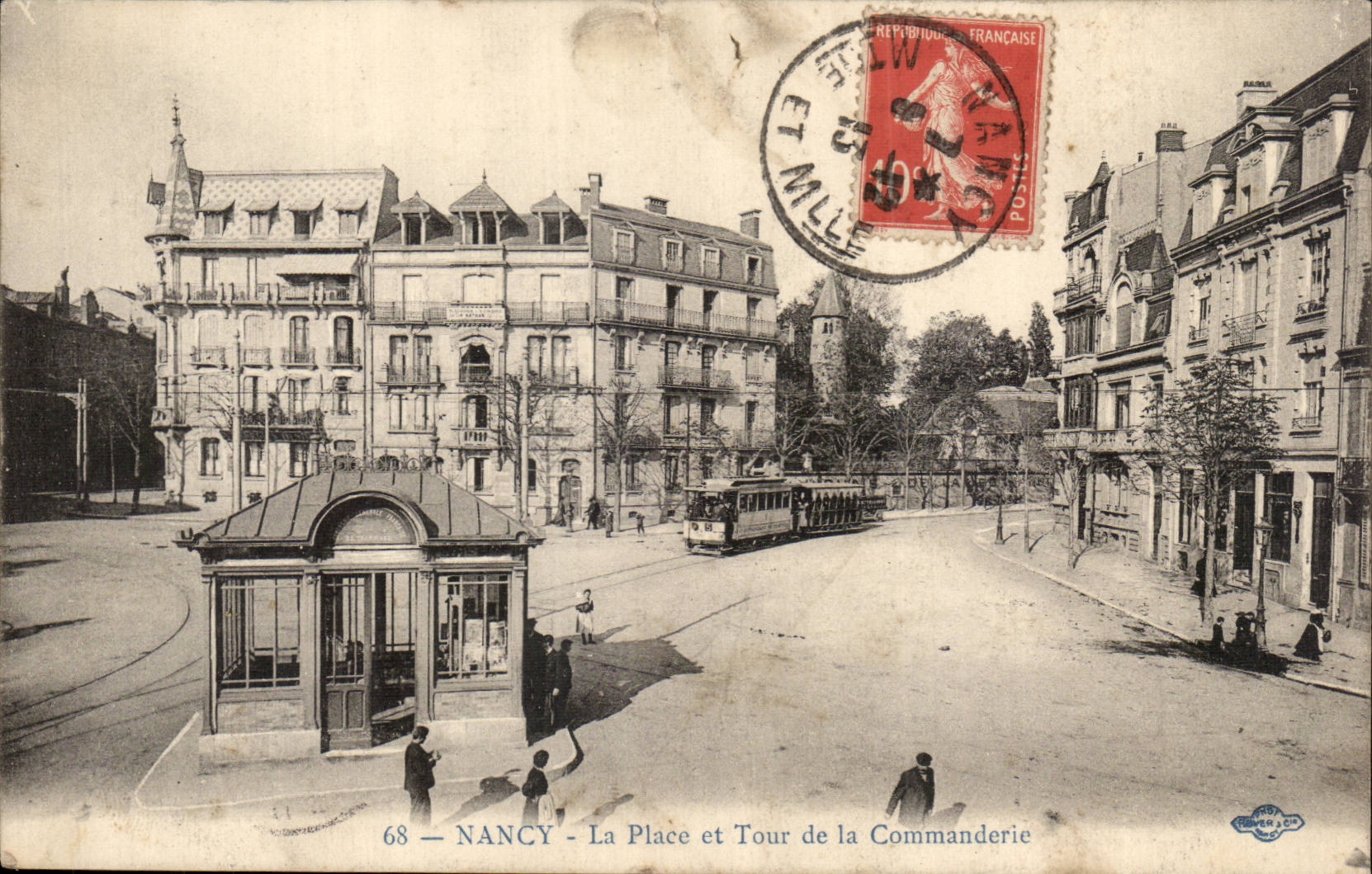 NANCY — La Place et Tour de la Commanderie — Verlag: Thévenin & Cie