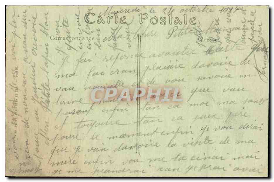 Romorantin CPA La Sauldre et les Moulins — Rückseite