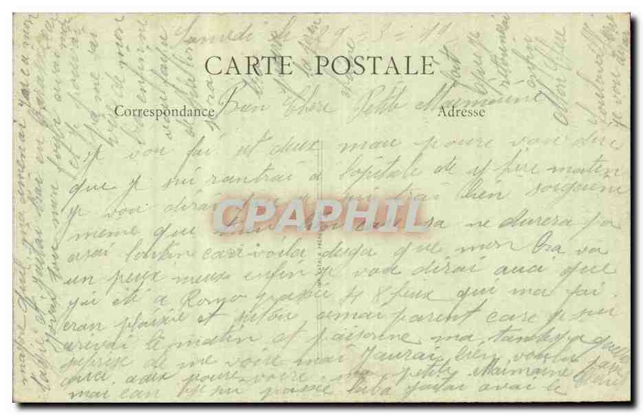 Orleans CPA Jeanne d'arc par Foyatier — Verso