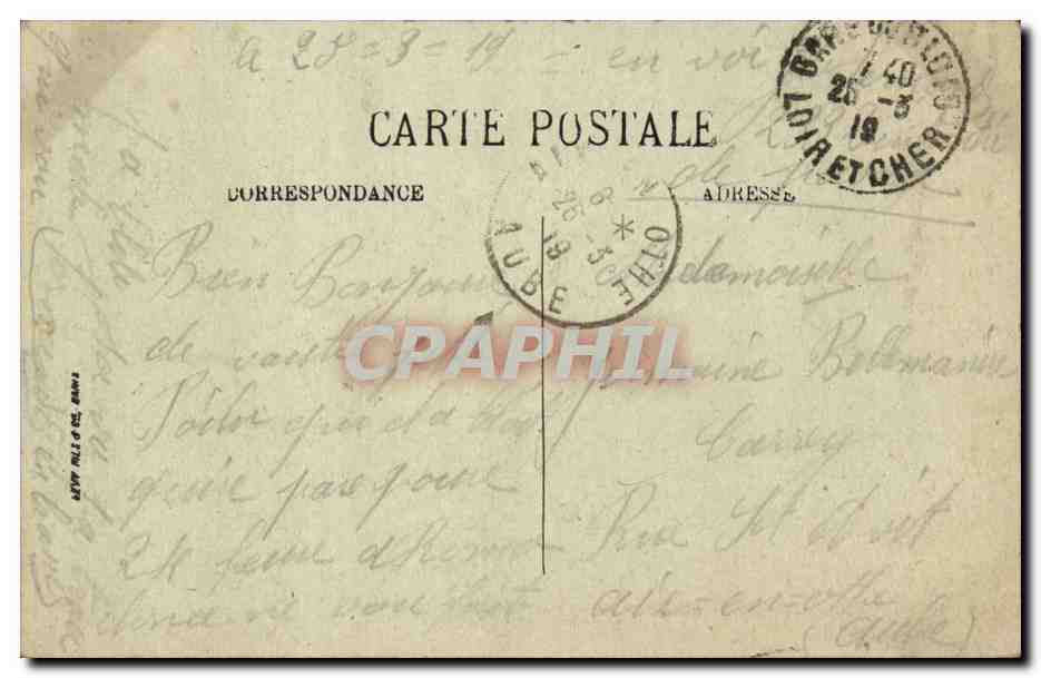 Blois — Vue générale prise du Château — LL. n° 159 — Verso