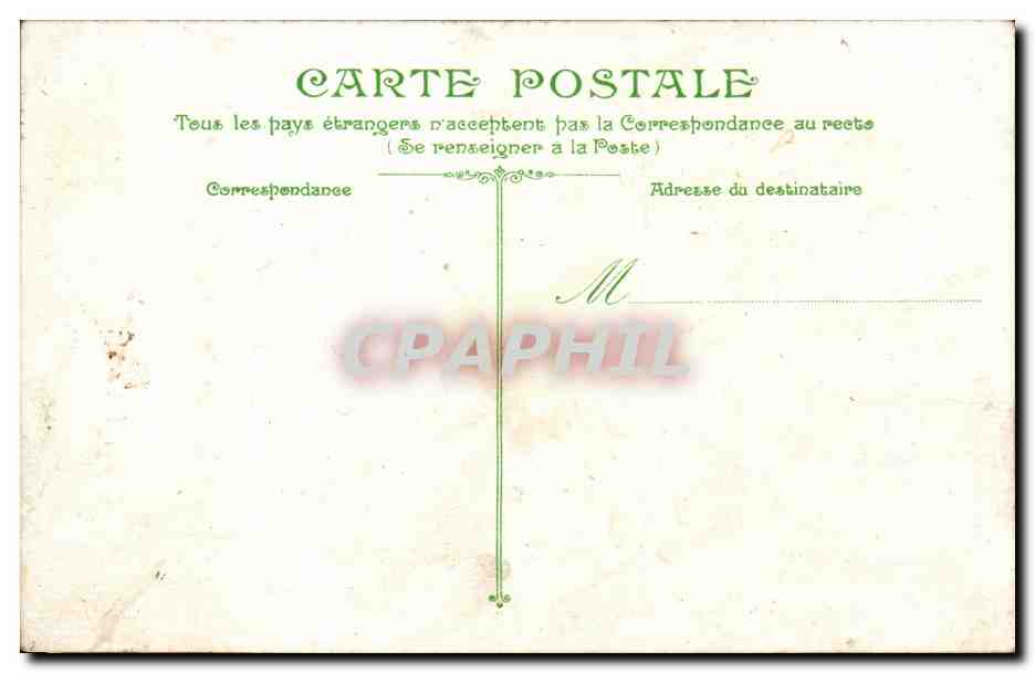 Le Havre CPA Le bassin du roi — Rückseite