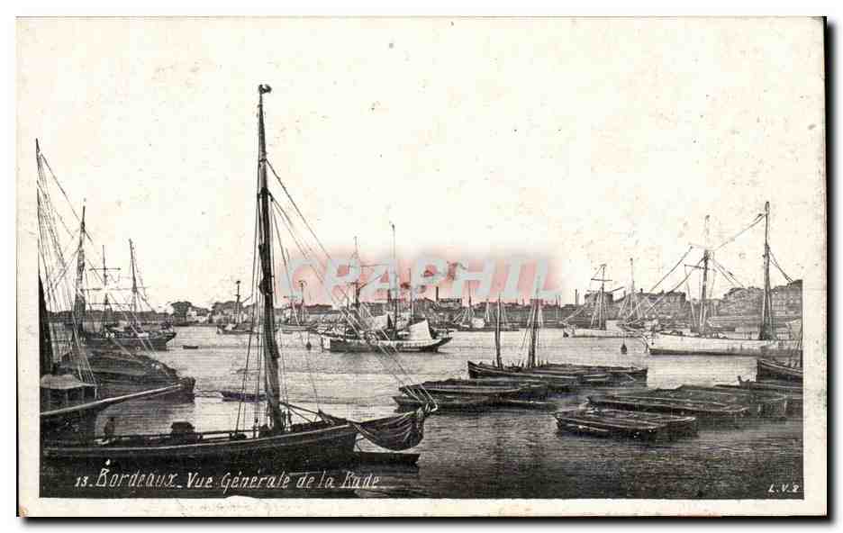Bordeaux CPA Vue generale de la rade (bateaux)