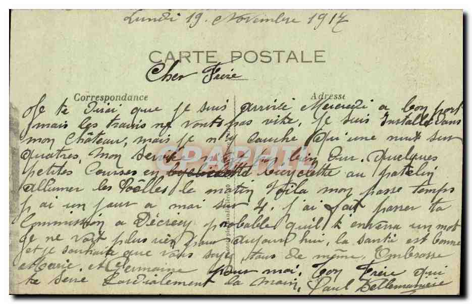 Vailly-sur-Aisne — Rue principale après évacuation allemande (1917) — Éditeur : France Érable, n° 1886 — Reverso