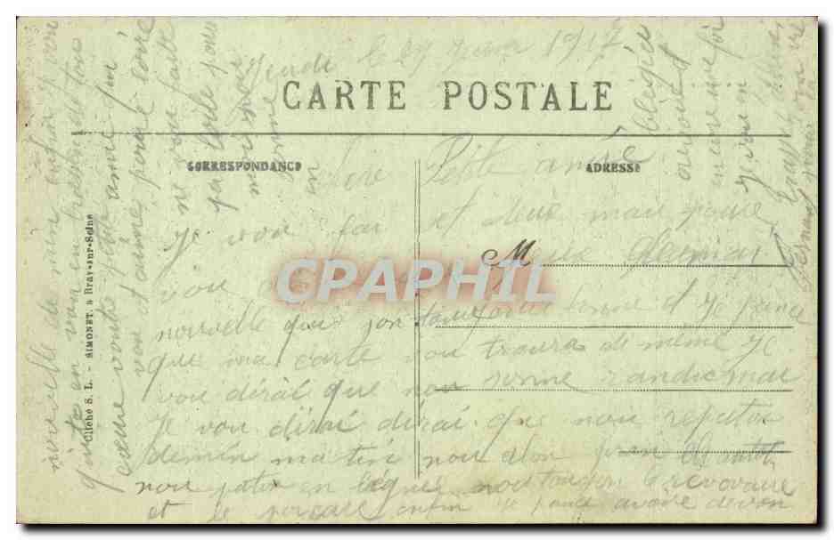 Bray sur SEine CPA La halle  — Back