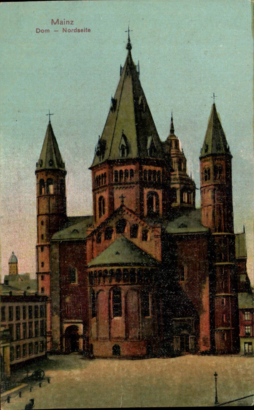 Allemagne CPA Mainz Dom Nordseite