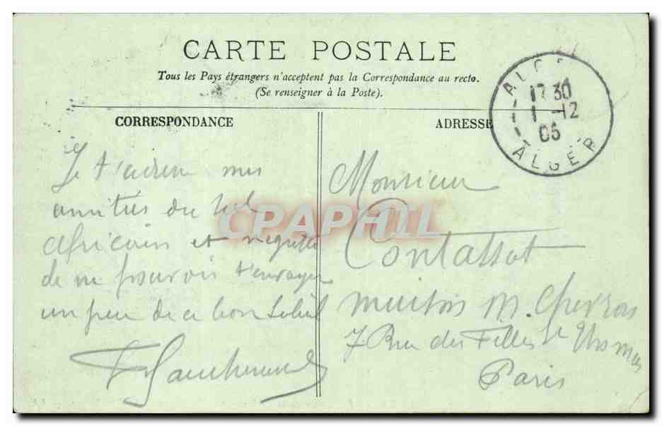 Algés — L'Édifice de la Pêcherie et le Boulevard de la République — LL. — Verso