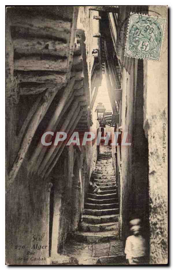 Algerie Alger CPA Rue de la casbah