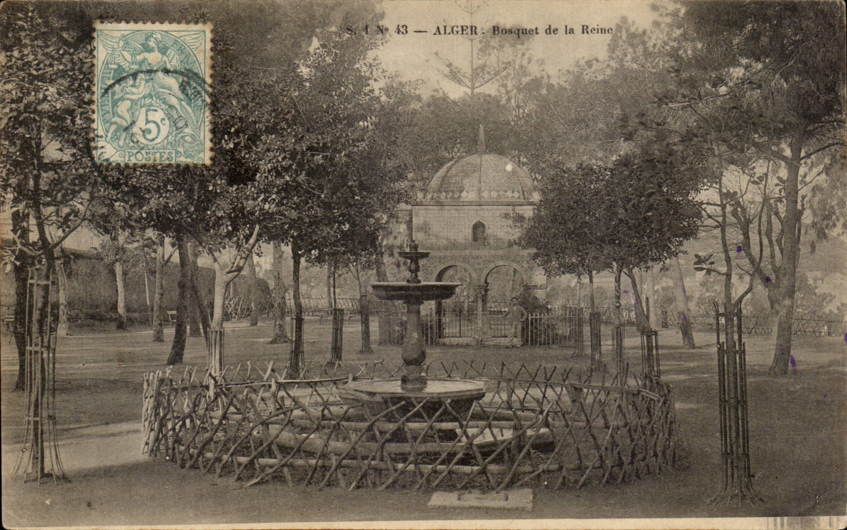 Algerie Alger CPA Bosquet de la reine