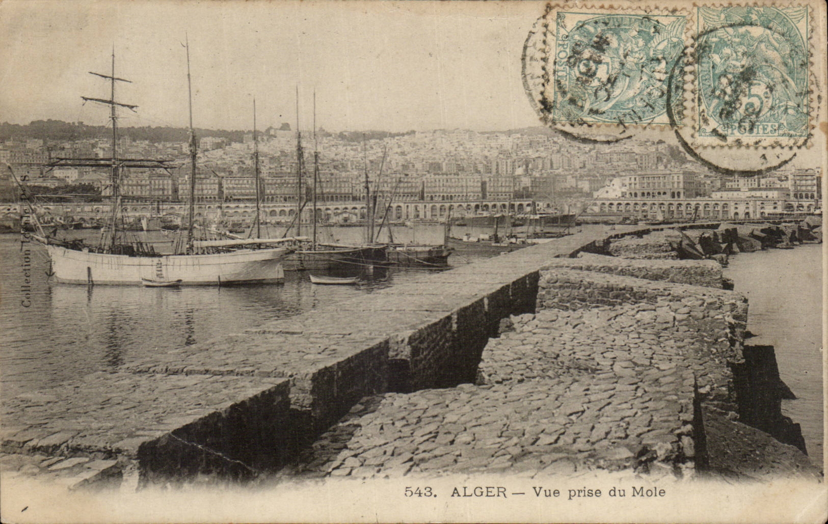 ALGER — Vue prise du Mole — 543