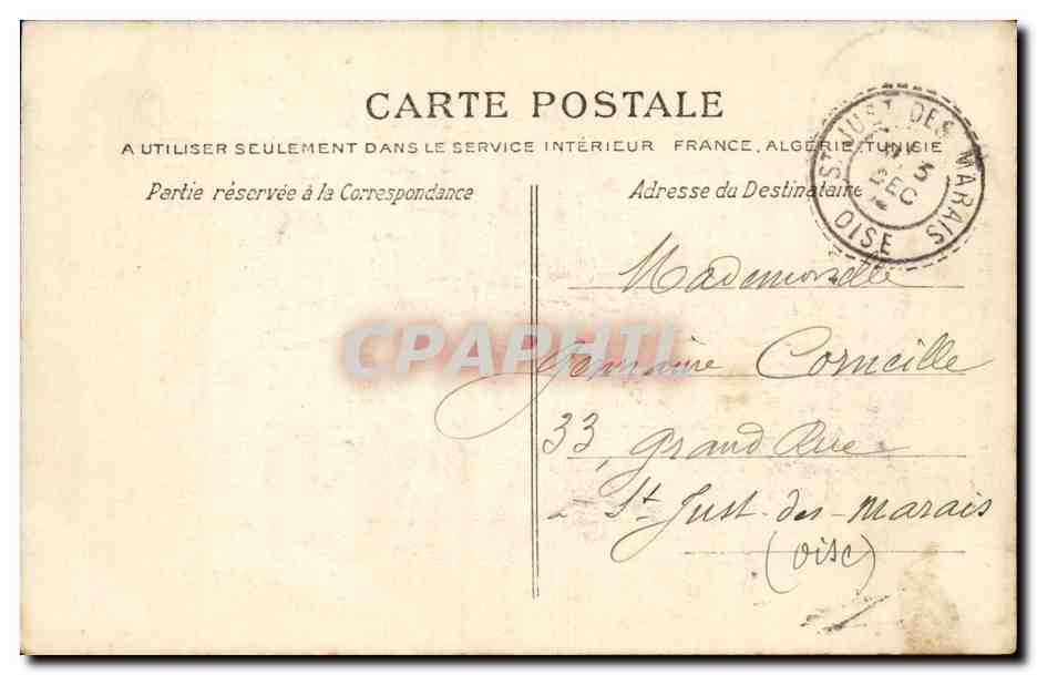 ALGER — Intérieur de la Mosquée, Rue de la Marine — Collection Iwale P. — Verso