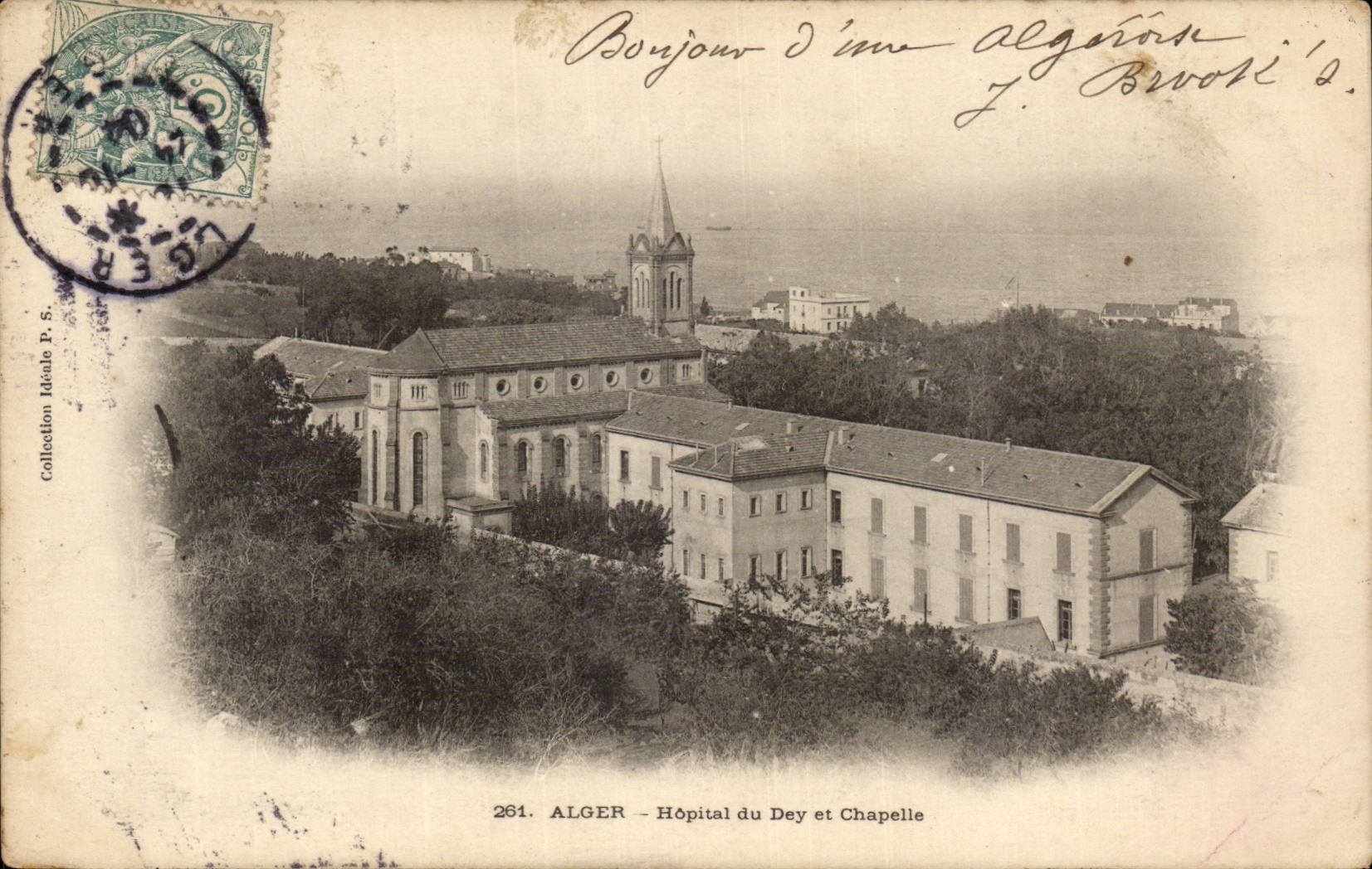 Algésiras — Hôpital du Dey et Chapelle — éditeur P. S. n°261