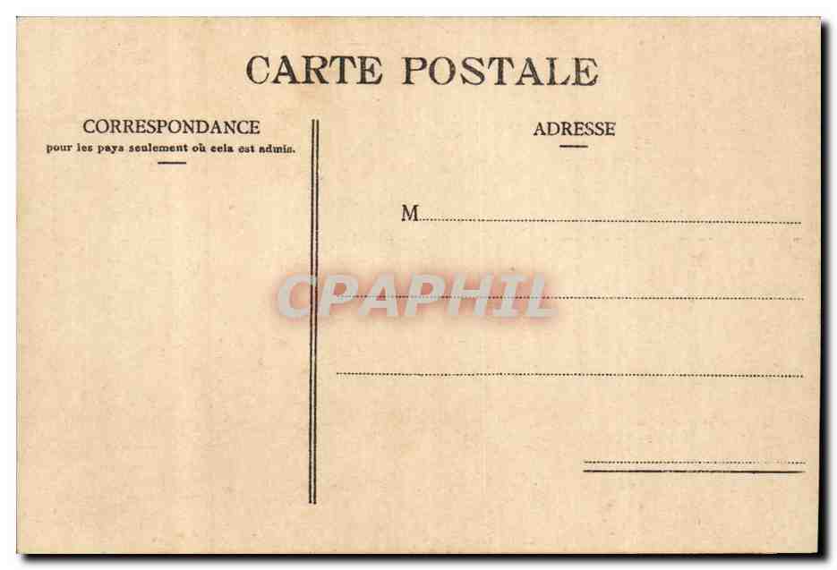 Algerie Alger CPA Jardin d'essai Allees des palmiers — Rückseite
