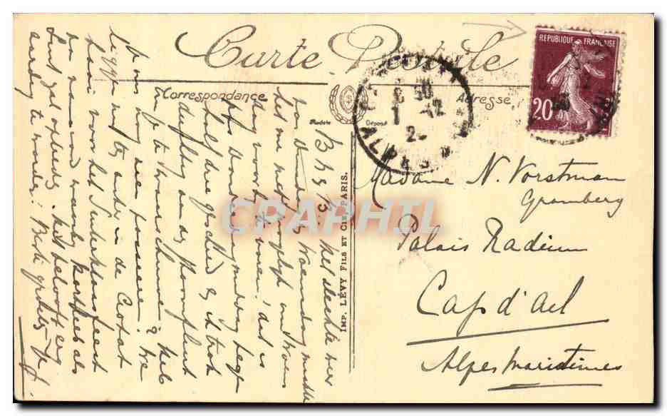 Algéro - Fontaine de la Grande Mosquée — Rue de la Marine — Édition Gaudet — n°24 — Verso