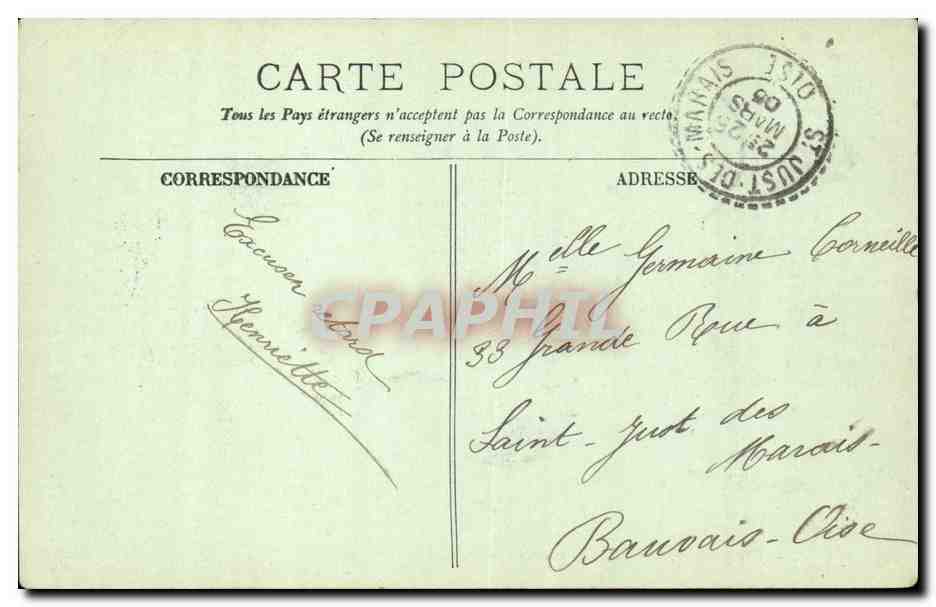 Algéro — Vue générale de la Place du Gouvernement — LL. — Verso