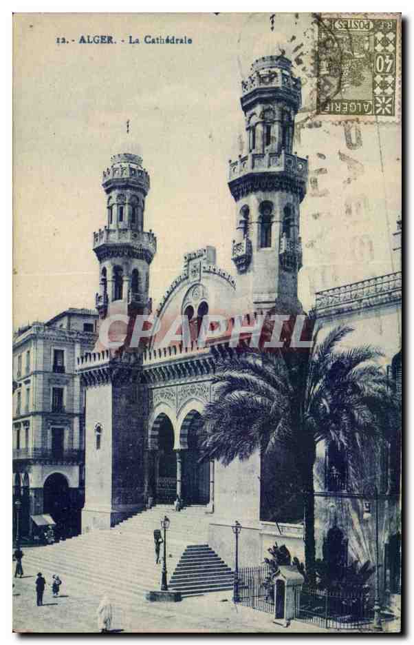 Algerie Alger CPA la cathedrale