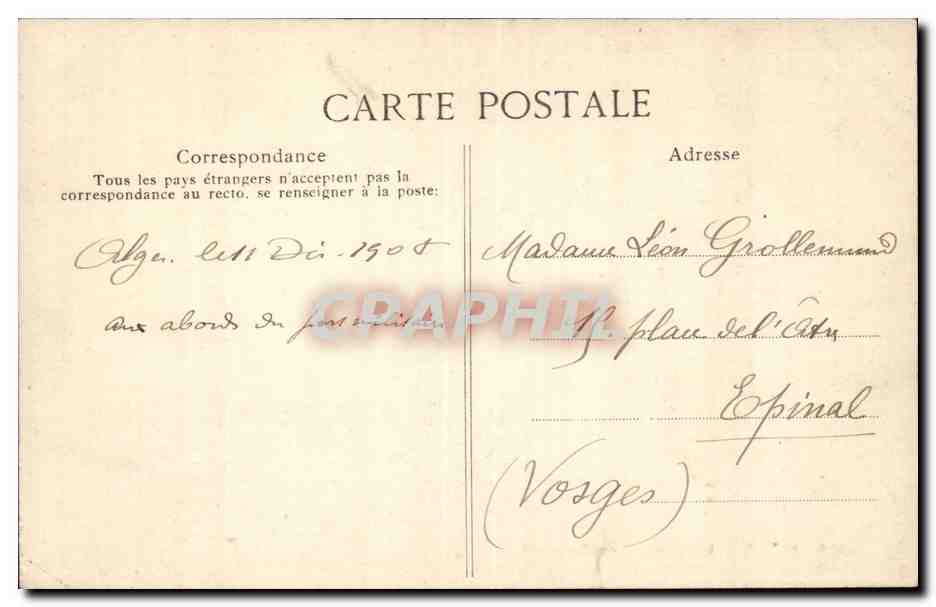 Alger — Le Marabout de l'Amirauté — Collection P. S. — Back
