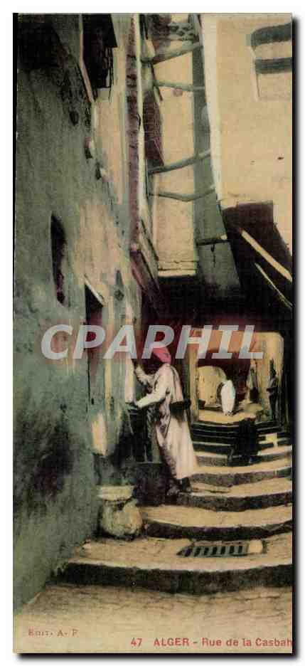 Algerie Alger CPA Rue de la Casbah