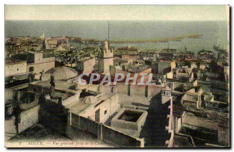Alger — Vue générale prise de la Castellane — CPAPHIL