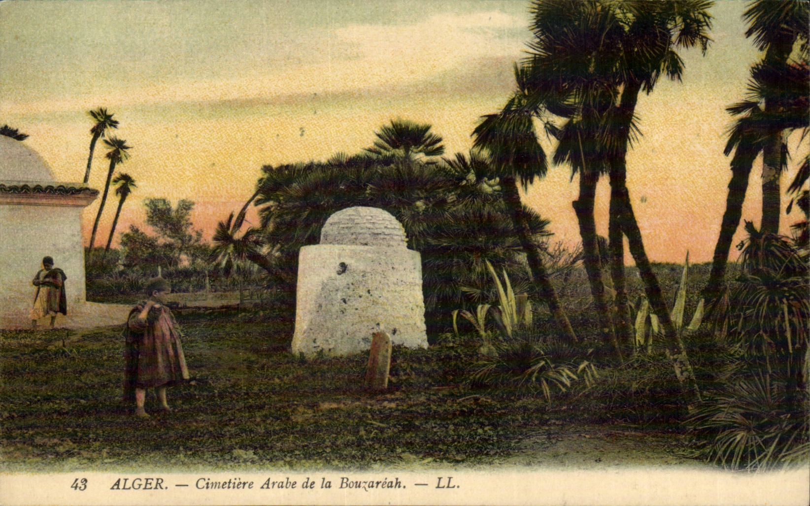 Algerie Alger CPA Cimetiere arabe de la Bouzareah